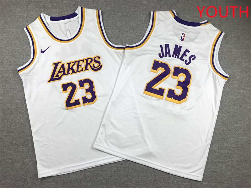Youth Los Angeles Lakers #23 James White Nike 2025 NBA Jersey style 1->youth nba jersey->Youth Jersey